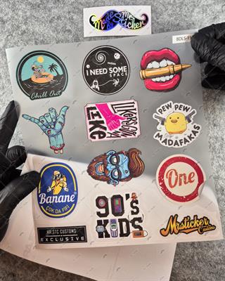 BDLS15 Küçük Boy 10lu Sticker Seti