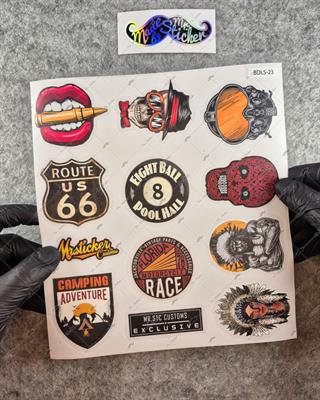 BDLS23 Küçük Boy 10lu Sticker Seti