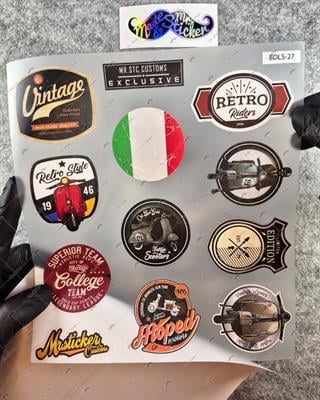 BDLS27 Küçük Boy 10lu Sticker Seti