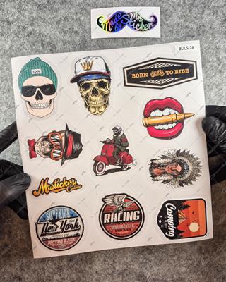 BDLS28 Küçük Boy 10lu Sticker Seti