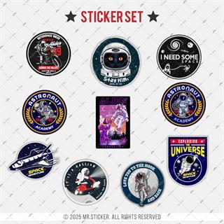 BDLS30 Küçük Boy 10lu Sticker Seti