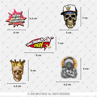 BDLS31 Küçük Boy 10lu Sticker Seti