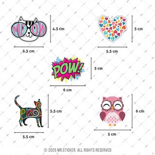 BDLS33 Küçük Boy 10lu Sticker Seti