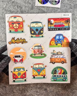 BDLS34 Küçük Boy 10lu Sticker Seti