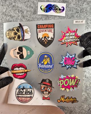 BDLS35 Küçük Boy 10lu Sticker Seti