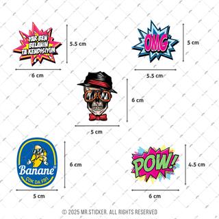 BDLS35 Küçük Boy 10lu Sticker Seti