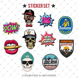 BDLS35 Küçük Boy 10lu Sticker Seti