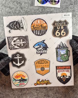 BDLS36 Küçük Boy 10lu Sticker Seti