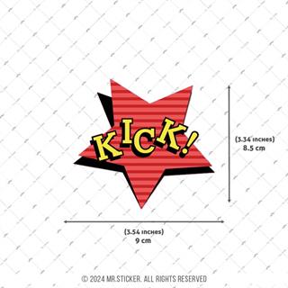 CEX10 Kick Cizgi Roman Efekti Etiketi