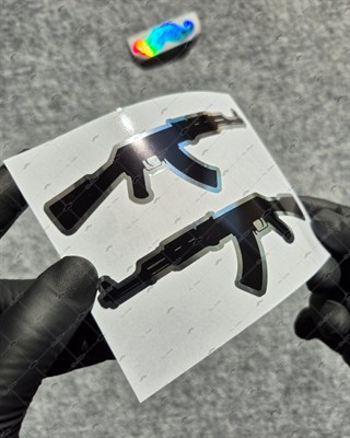 CHR18 Krom Seri Tüfek Etiketi İkili Set