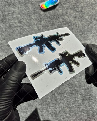 CHR19 Krom Seri Tüfek Etiketi İkili Set