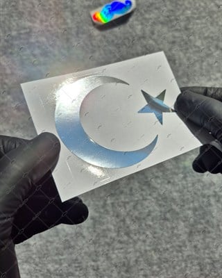 CHR6 Krom Seri Ay Yıldız Etiketi