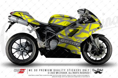 CMO500 Eco Seri Motosiklet Kaplamaya Uygun 54 Parca Orta Boy Kamuflaj Seti