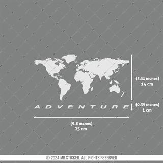 CSE12S İkili Set - Basitlestirilmis Dunya Haritasi - Mat Gumus Gri