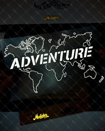 CSE16S İkili Set - Reflektif Adventure Yazılı Dunya Haritasi