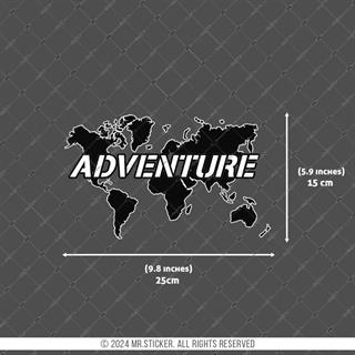 CSE16S İkili Set - Reflektif Adventure Yazılı Dunya Haritasi