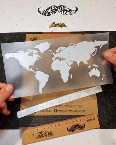 CSE18S İkili Set - Reflektif Basitlestirilmis Dunya Haritası