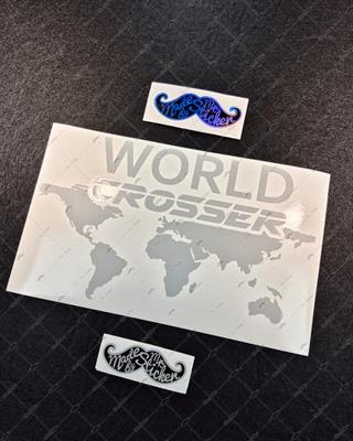 CSE19 Reflektif World Crosser (Dunyayi Gezen) Yazili Etiket