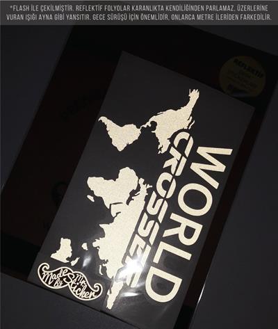 CSE19S İkili Set - Reflektif World Crosser (Dunyayi Gezen) Yazili Etiket