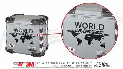 CSE1S İkili Set - World Crosser (Dunyayi Gezen) Yazili Etiket - Mat Siyah