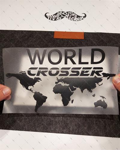 CSE1S İkili Set - World Crosser (Dunyayi Gezen) Yazili Etiket - Mat Siyah