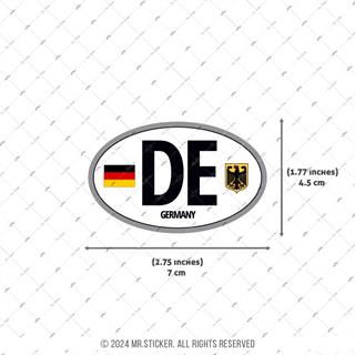 CSE22 Almanya (DE) Reflektif Ulke Etiketi