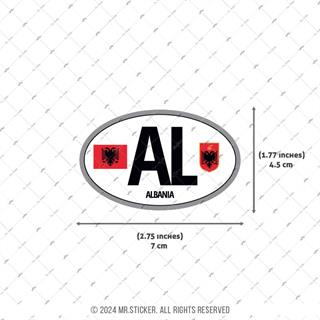 CSE23 Arnavutluk (AL) Reflektif Ulke Etiketi