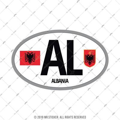 CSE23 Arnavutluk (AL) Reflektif Ulke Etiketi