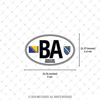 CSE25 Bosna Hersek (BA) Reflektif Ulke Etiketi