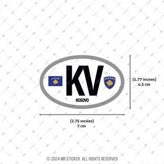 CSE29 Kosova (KV) Reflektif Ulke Etiketi