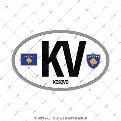 CSE29 Kosova (KV) Reflektif Ulke Etiketi