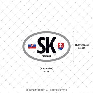 CSE31 Slovakya (SK) Reflektif Ulke Etiketi