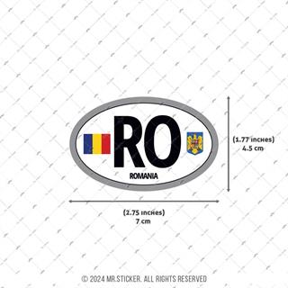 CSE33 Romanya (RO) Reflektif Ulke Etiketi