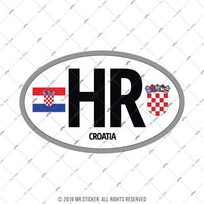 CSE34 Hirvatistan (HR) Reflektif Ulke Etiketi
