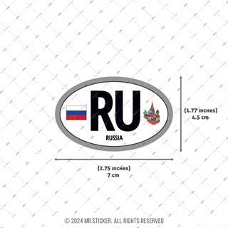 CSE37 Rusya (RU) Reflektif Ulke Etiketi