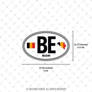 CSE42 Belcika (BE) Reflektif Ulke Etiketi