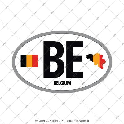 CSE42 Belcika (BE) Reflektif Ulke Etiketi