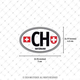 CSE44 Isvicre (CH) Reflektif Ulke Etiketi
