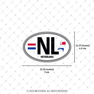 CSE45 Hollanda (NL) Reflektif Ulke Etiketi