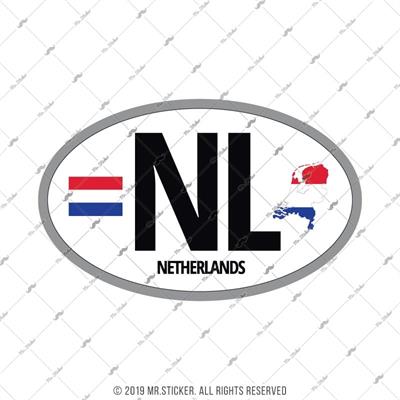 CSE45 Hollanda (NL) Reflektif Ulke Etiketi