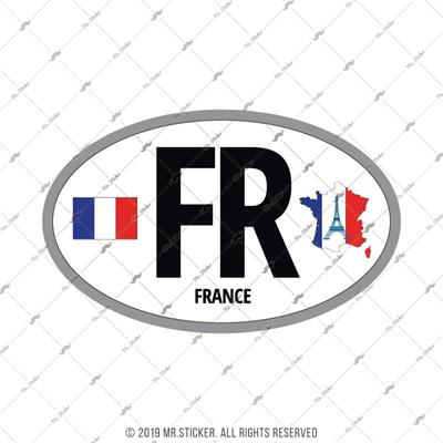 CSE46 Fransa (FR) Reflektif Ulke Etiketi