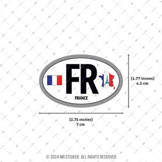 CSE46 Fransa (FR) Reflektif Ulke Etiketi