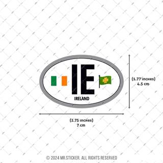 CSE47 Irlanda (IE) Reflektif Ulke Etiketi