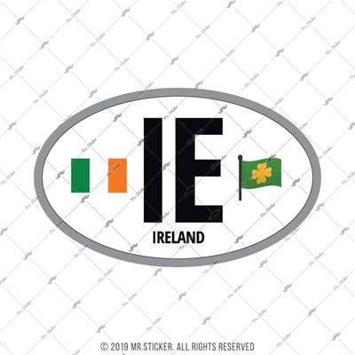 CSE47 Irlanda (IE) Reflektif Ulke Etiketi