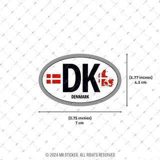 CSE48 Danimarka (DK) Reflektif Ulke Etiketi