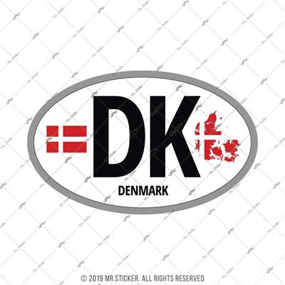 CSE48 Danimarka (DK) Reflektif Ulke Etiketi