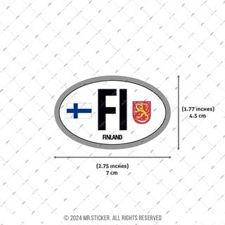 CSE49 Finlandiya (FI) Reflektif Ulke Etiketi