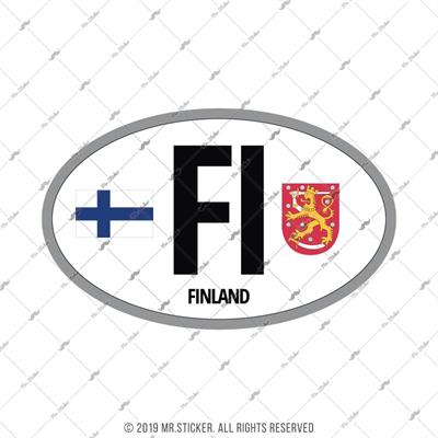 CSE49 Finlandiya (FI) Reflektif Ulke Etiketi