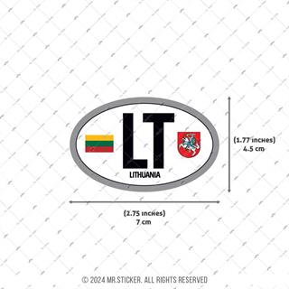 CSE54 Litvanya (LT) Reflektif Ulke Etiketi