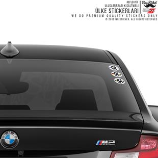 CSE58 Azerbaycan (AZ) Reflektif Ulke Etiketi